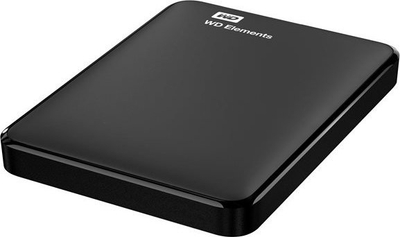 Hard disk i jashtëm WD Elements Portable, 1TB, USB 3.0, i zi