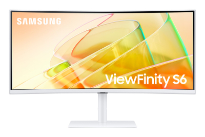 Monitor Samsung S65TC computer, 34", 3440 x 1440, 100 Hz, i bardhë