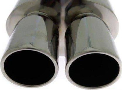 Marmitë sportive TurboWorks Sports Muffler, 2x90 mm, hyrje 2.5", inox