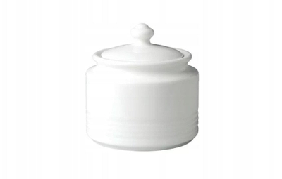 Enë sheqeri RAK Porcelain Rondo, 9.15 oz, me kapak, ngjyrë Ivoris