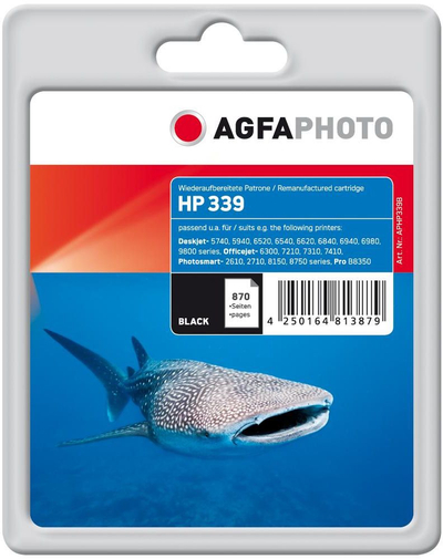 Kертриџ со мастило AgfaPhoto APHP339B, замена за HP 339, 870 страници, црна