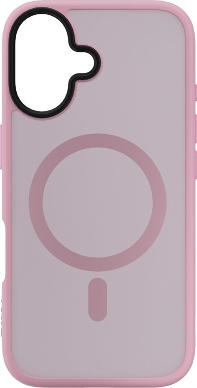 Заштитна маска за телефон NEXT ONE Mist Shield MagSafe, за iPhone 16, поликарбонат и TPU, розова