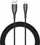 Kabllo karikimi Veger V105, USB A në Lightning, 1.2m, 2.4A, e zezë