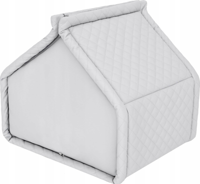 Shtëpizë palosëse për qen Doggy R2 Diamond Kennel, me jastëk, gri
