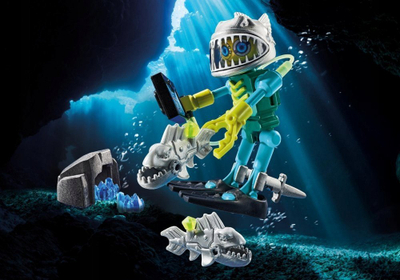 Set lodër Playmobil 71585 Special Plus Scuba Robot, figurë zhytësi, mbi 4 vjeç, shumëngjyrësh
