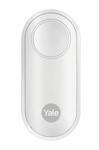 Buton i zgjuar Yale Button, telekomandë paniku, zile dere, i bardhë