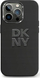 Футрола за телефон DKNY Liquid Silicone Metal Logo за iPhone 15 Pro Max 6.7", силикон, TPU, црна