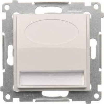 Spot LED Kontakt Simon Simon 54 DOS14B.01/11, 0.4W, 14V DC, e bardhë