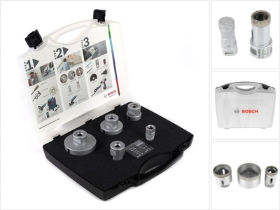 Set burgish diamant Bosch Diamond Dry Speed, 5 copë, për pllaka dhe gur, shumëngjyrësh
