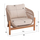 Set mobilie i jashtëm 4-pjesësh Sanji (HM6219)
