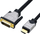 Kabllo DVI në HDMI Roline, 1m, 3840 x 2160, e zezë