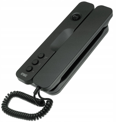 Set domofoni Miwi Urmet Doorphone 6025/442 N, për 2 familje, analog, i zi