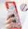 Mbrojtëse telefoni Hurtel Crystal Ring Case, iPhone XS Max, me mbajtëse magnetike, e kuqe