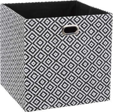 Kuti ruajtëse 5 Five Simply Smart Mix N Modul, 31x31x31cm, bardh e zi, me kapak