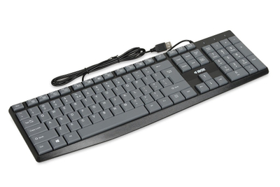 Tastierë IBOX Eris, me kabllo USB, QWERTY, gri e zezë