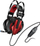 Kufje gaming Genius HS-G710V, USB 7.1 surround me dridhje, të zeza me të kuqe