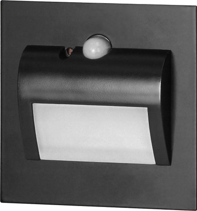 Llambë shkalle LED Draco, 1.5W, 12V, me sensor lëvizjeje, e zezë