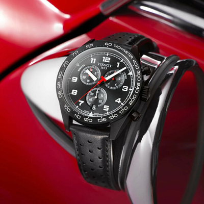 Orë për meshkuj Tissot PRS 516 Quartz Chronograph T131.617.36.052.00, e zezë