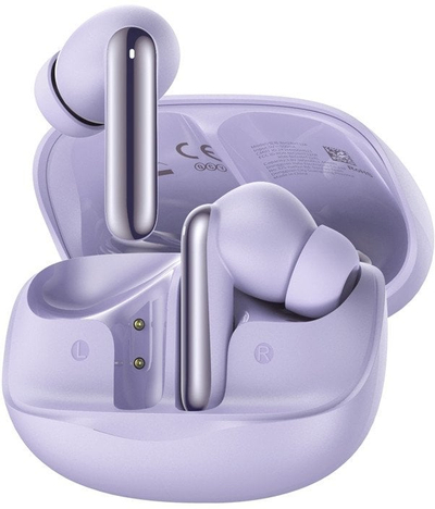 Слушалки TWS QCY MeloBuds N50, поништување бучава, драјвери 12 mm, виолетова
