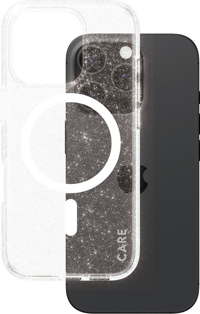 Mbrojtëse telefoni PanzerGlass Flagship Urban Combat, për iPhone 16 Pro, MagSafe, e bardhë Star Lit