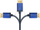 Kabllo DisplayPort Alcasa 4814-SF020B, 2m, blu