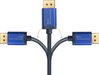 Kabllo DisplayPort Alcasa 4814-SF020B, 2m, blu