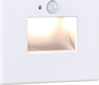 Dritë muri me sensor Paulmann Edge Quadro, LED, 8x8cm, e bardhë