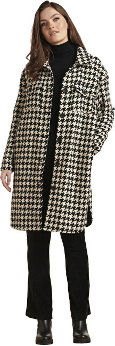 Pallto Smashed Lemon Oversize 22565 2209, e zezë/bezhë