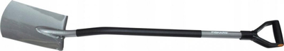 Lopatë kopshti Fiskars Ergonomic 1067512, teh i drejtë, ergonomike, gri