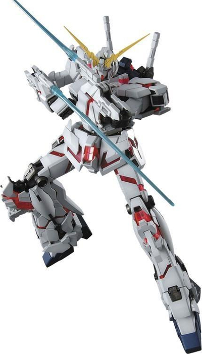 Model për ndërtim Bandai Hobby Unicorn Gundam MG 1:100, plastik, shumëngjyrësh