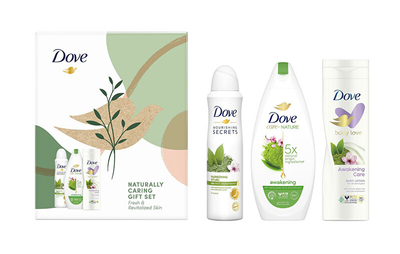 Сет Dove Awakening, гел за туширање 250 мл + лосион за тело 225 мл + антиперспирант 150 мл