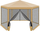 Çadër kopshti Saska Garden House, 2x2x2x2.5 m, me rrjetë kundër insekteve, e bardhë