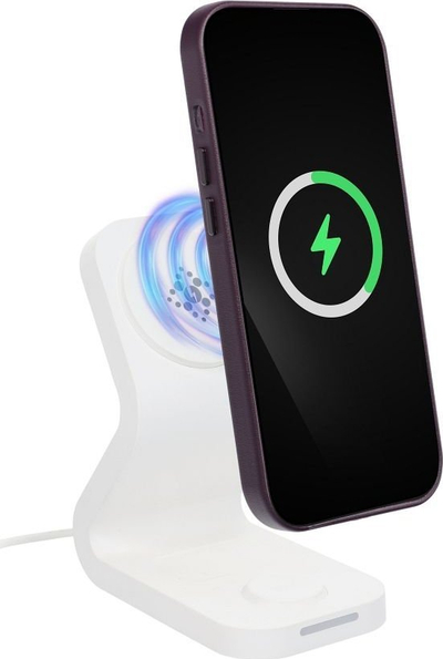 Mbrojtëse telefoni MagSafe për iPhone 15, silikon lëkurë, vjollcë