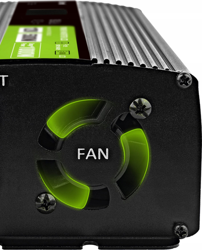 Inverter energjie Green Cell PowerInverter LCD INVGC24P3000LCD, 24V, 3000W me valë të pastër sinus, i zi
