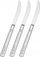 Set thikash darke inox, 3 copë, 22.5 cm, argjendi