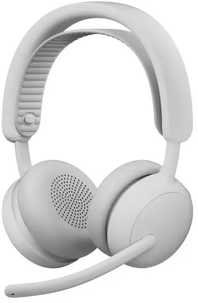 Headset pa tela Logitech Zone Wireless 2 ES for Business, ANC, mikrofon me reduktim zhurme, bezhë