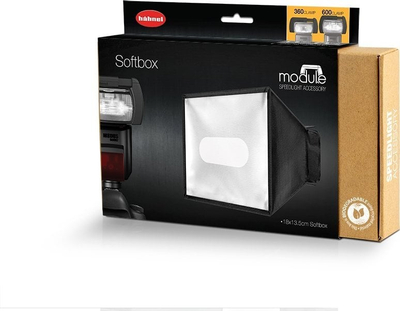 Softbox për blic Hahnel Module, 18 x 13.5 cm, i zi e bardhë