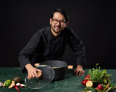 Tengere gjysmë e lartë Rikito Watanabe Samurai Gourmet, 28cm, 7.8L, me kapak xhami