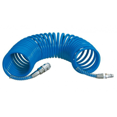 Zorrë spirale pneumatike AWTools, 8 mm, 20 m (AW10043), e kaltër