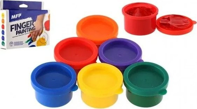 Ngjyra gishtërinjsh Finger Paints, 6 ngjyra, 30ml