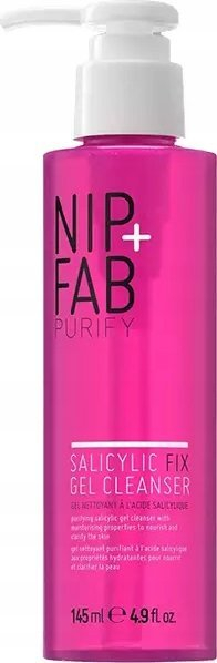 Xhel pastrimi për fytyrën Nip Fab Salicylic Fix, 145 ml, me acid salicilik, rozë