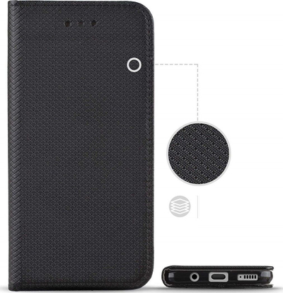 Футрола-книга JAYM за iPhone 11 Pro Max, полиуретан, магнетно затворање, црна