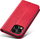 Këllëf flip Hurtel Magnet Fancy Case për iPhone 14 Plus, me portofol, funksion stand, i kuq