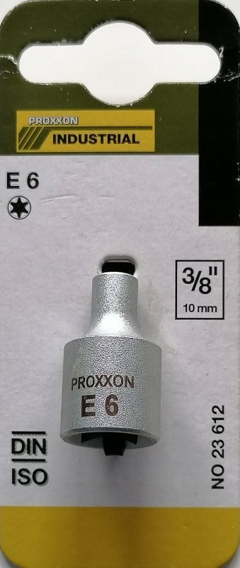 Çelës yllor i jashtëm Proxxon TX E6, fole 3/8", çelik krom vanadium