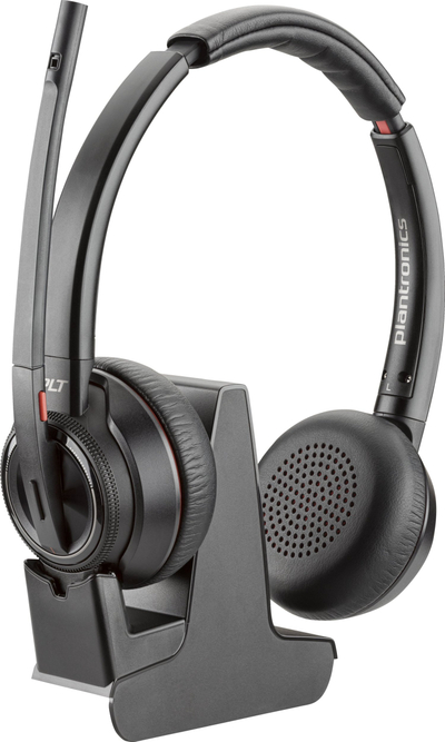 Kufje pa tela Poly Savi 8220-M Office, DECT Bluetooth, Microsoft Teams, të zeza