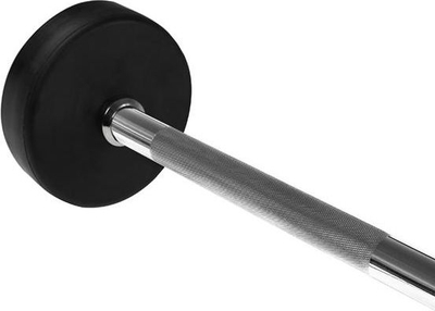 Barë fikse HMS GSG25, 25 kg, e veshur me gomë, çelik i kromuar