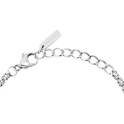Byzylyk për goca Trussardi T-Round TJAYF10, 19cm, i argjendtë