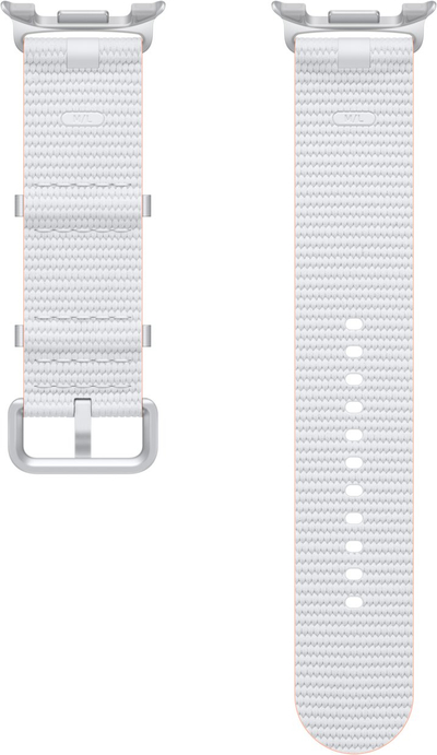 Rrip ore Samsung Athleisure Band M/L për Galaxy Watch8 edhe Watch8 Classic, i bardhë