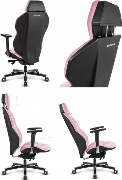 Karrige gaming QUERSUS ICOS 1 2 Pink Flamingo, ergonomike, rozë