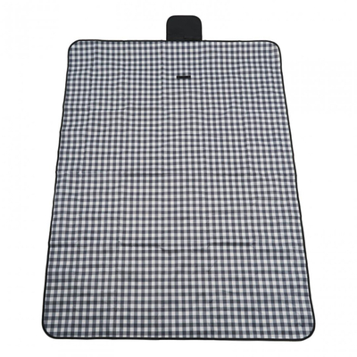 Batanije pikniku Heinner Black Plaid, 145x200 cm, poliester, bardh e zi